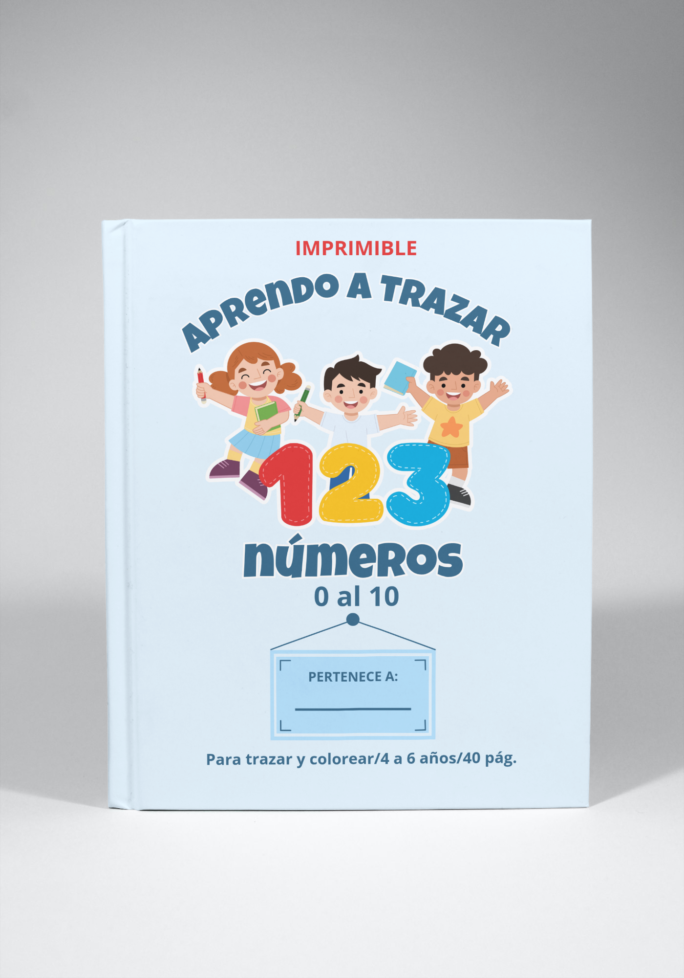Pack educativo infantil imprimible - 5 libros para aprender y colorear.