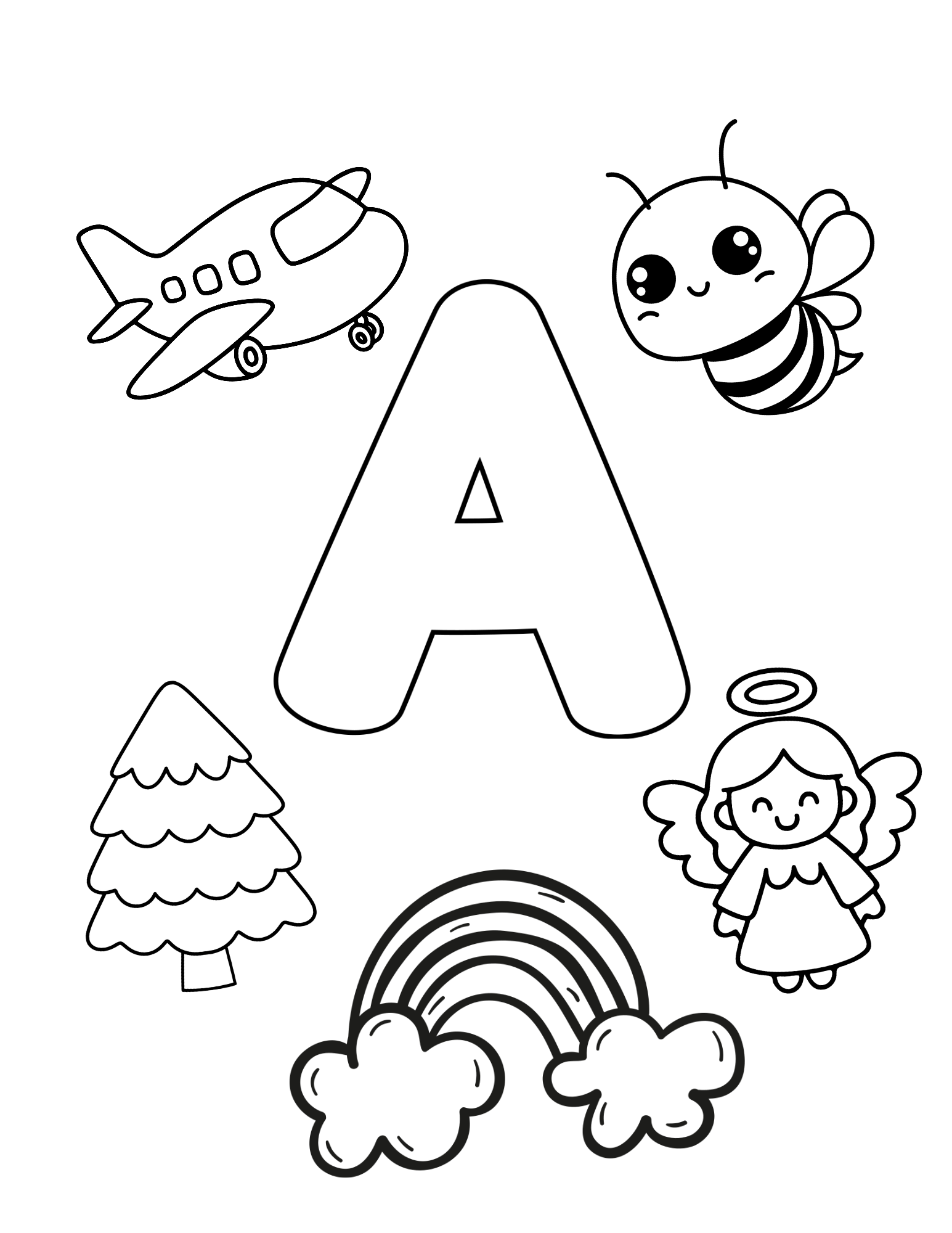 Libro digital de las vocales - colorear, trazar y aprender (30 páginas)