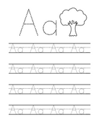 Libro digital de las vocales - colorear, trazar y aprender (30 páginas)