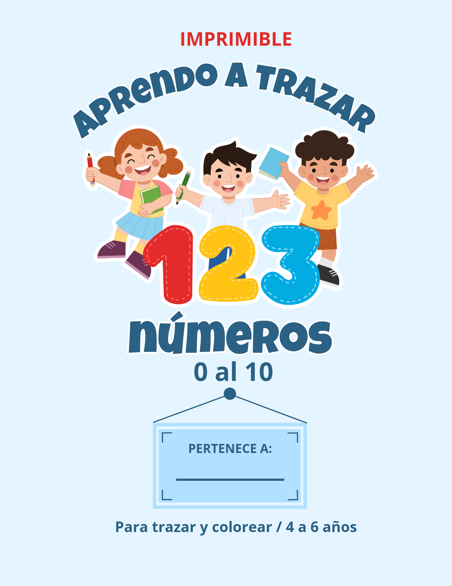 Mi cuaderno de números: trazo, coloreo y aprendo. 40 Pág.